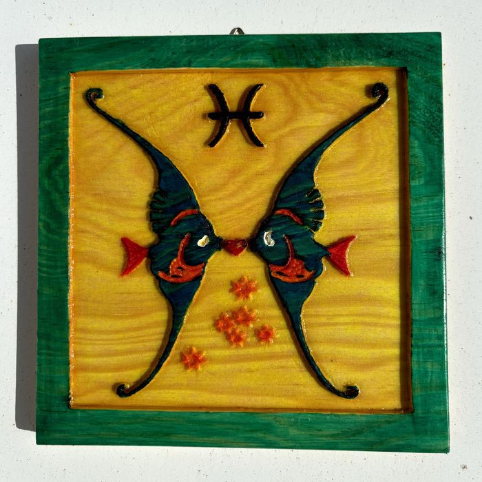 Pintura em madeira feita à mão - Vários Signos
