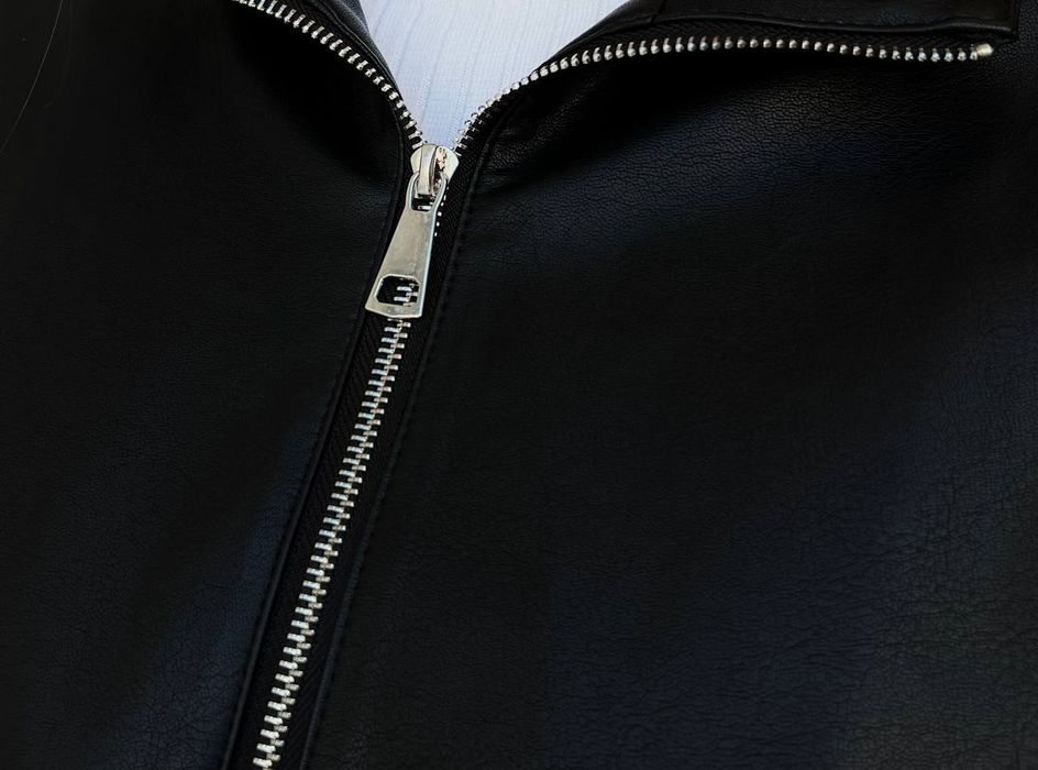 Куртка жіноча екошкіра з каптуром Куртка оверсайз, великий розмір