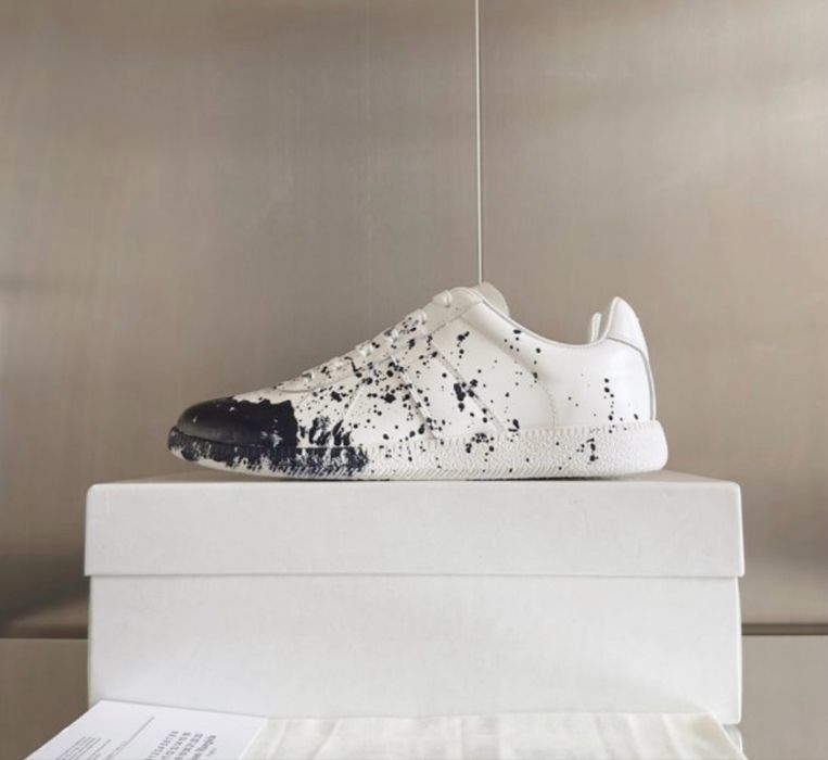 Кросівки Maison Margiela Replica Paint, колір слонової кості