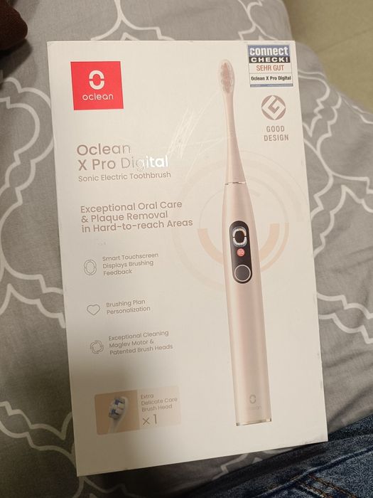 Zafoliowana szczoteczka oclean x pro digital zloty