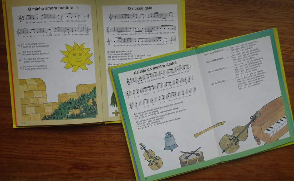 O Meu Livro de Canções 1º Volume e 2º Volume - 1ª Edição 1991