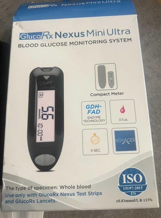 Глюкометр GlucoRx Nexus Mini Ultra