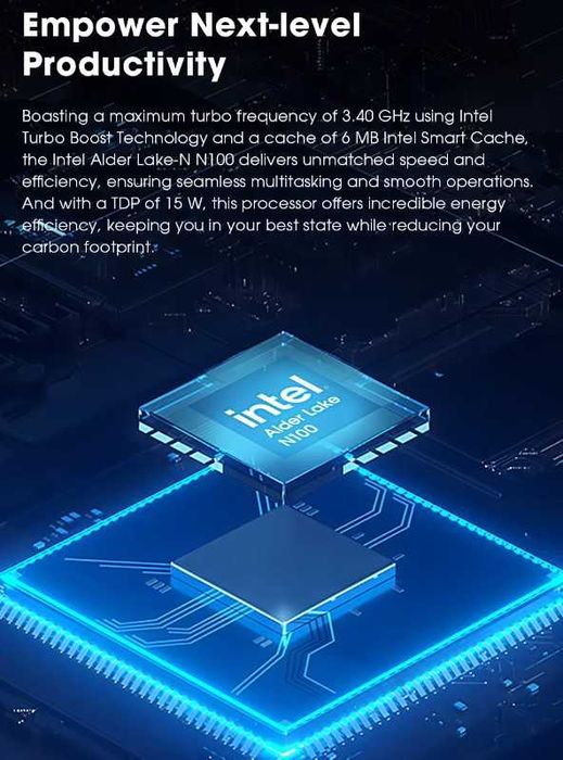 Mini-PC LarkBox X Intel N100, 12th Gen, 15W, 12GB – 512GB64730147862274122