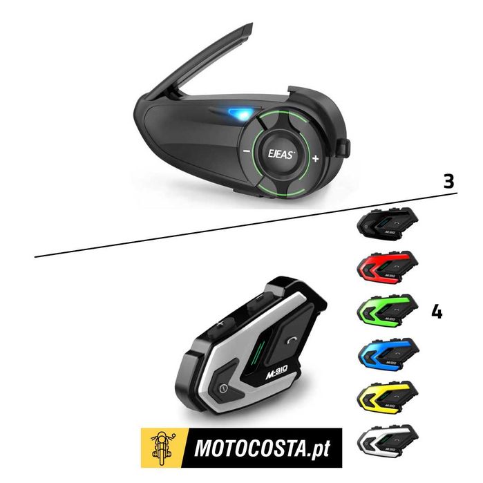 Intercomunicadores Bluetooth - EJEAS, M910 Pro e Mais - MOTOCOSTA