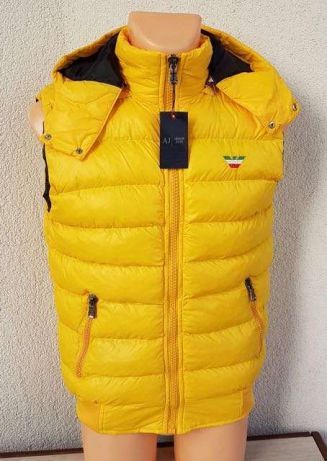 Kurtka Armani bezrękawnik, S, żółta