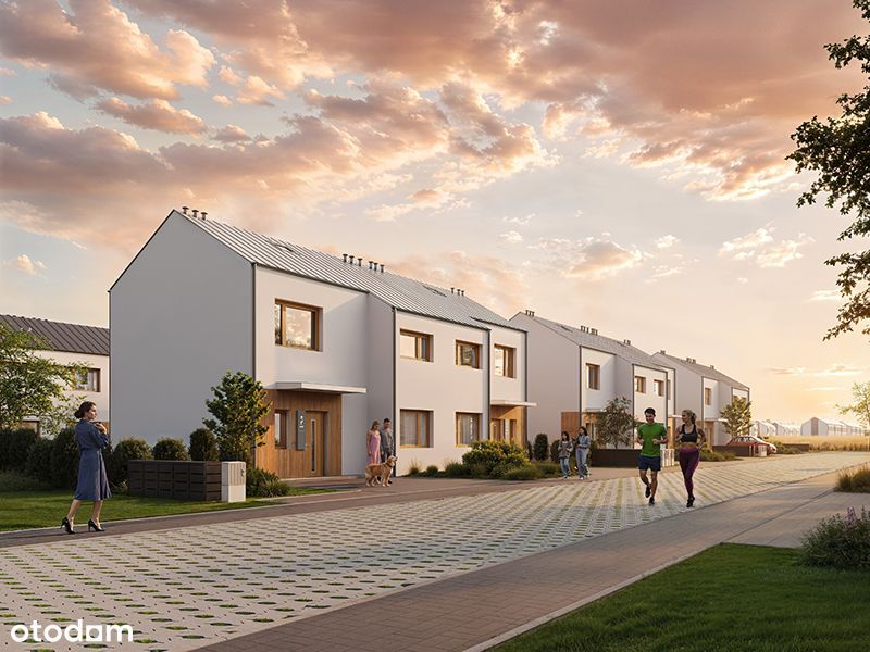 Dom 80,40m2 z własnym ogrodem i miejscami postojowymi