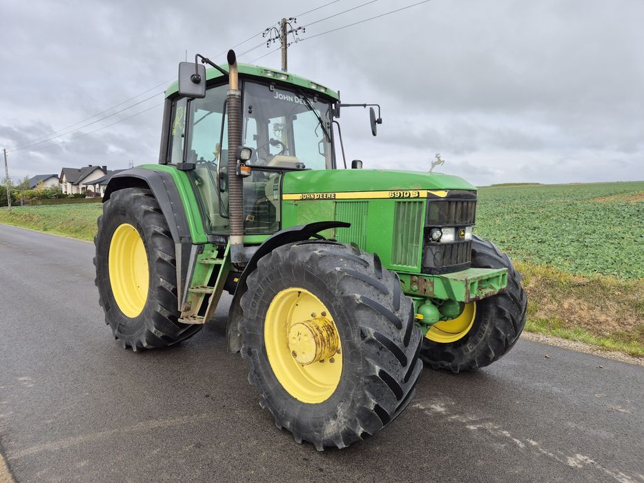 John Deere 6910S am. oś pneumatyka bardzo ładny oryginał 2001r 50km/h BRUTTO Puma 180 MK3 150 TS125A Arion 510