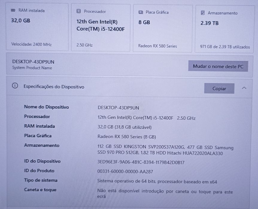 Gaming Computer i5 12th Generation64751281393667123