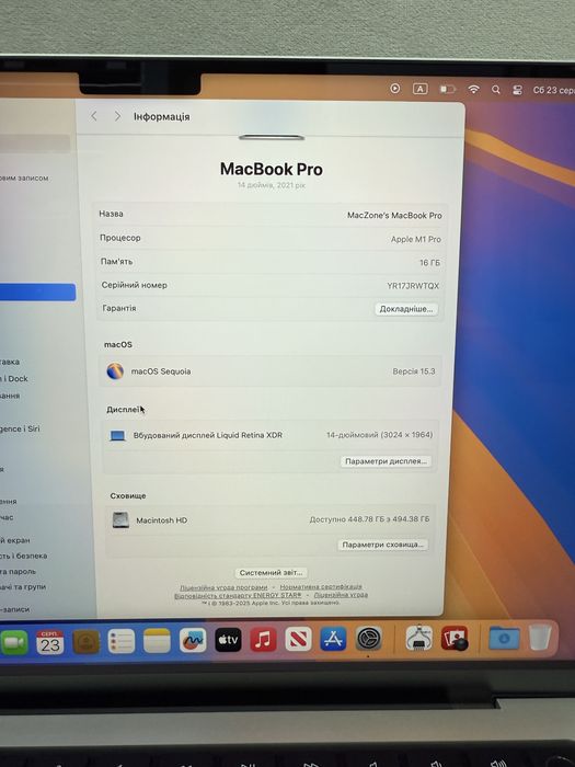 ІДЕАЛ Macbook Pro 14 2021 M1 Pro 16Gb | 512Gb • ГАРАНТІЯ Макбук М1 Pro