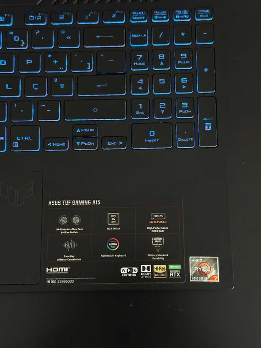 Portátil Gaming ASUS TUF A15 (FA507RF) – Ryzen 7 6800HS | RTX 2050 | 16GB RAM | 512GB SSD