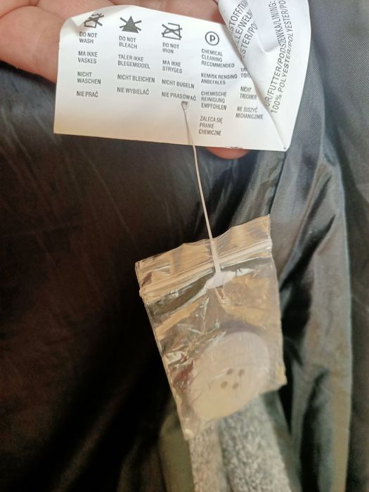 Carry Nowy Długi jesienny płaszcz damski szary melanż  rozmiar 40 L no