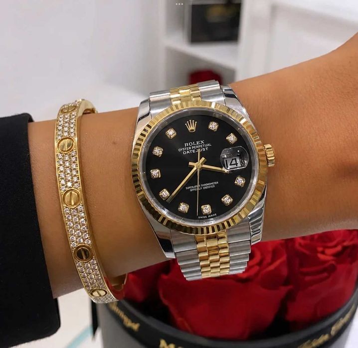 Rolex Datejust 36 black diamond dial