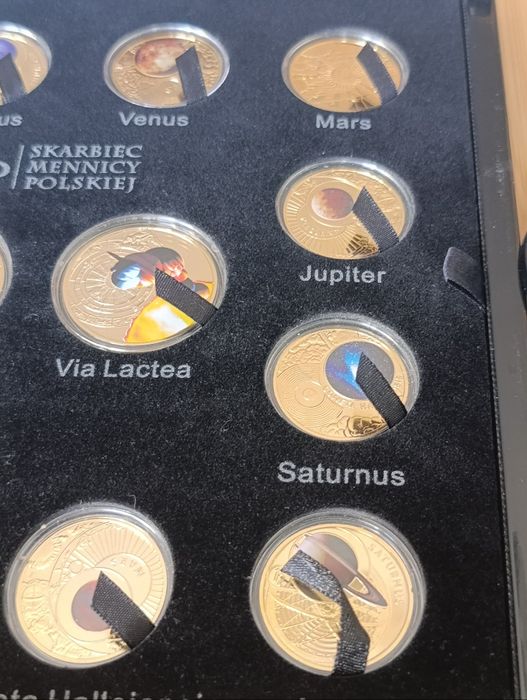 Zestaw Systema Solare 14  numizmatów+kasetka