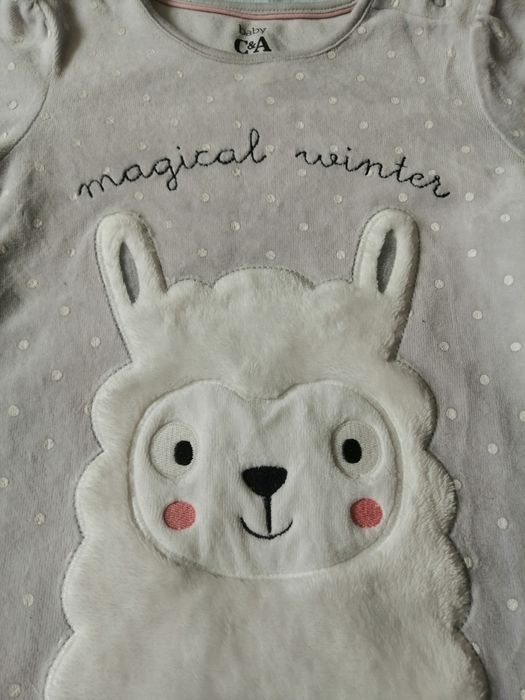 Bluzka z długim rękawem dziewczęca lama c&a Ca Rozmiar 98