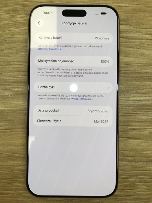 Iphone 16 Pro Max / 256 GB / Tytan Pustynny/  Nowy