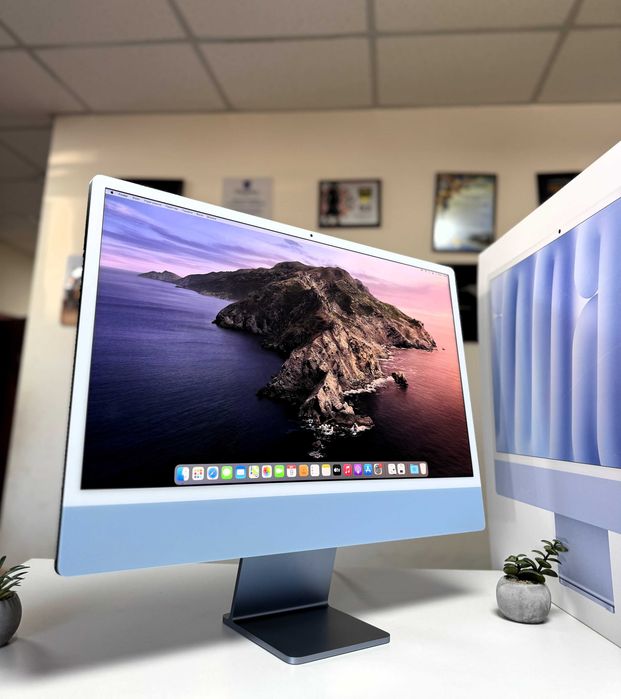 Моноблок Apple iMac 24-inch (M1, 2021) 24" 4.5K·M1·8GB·256GB·SSD·Blue·як новий