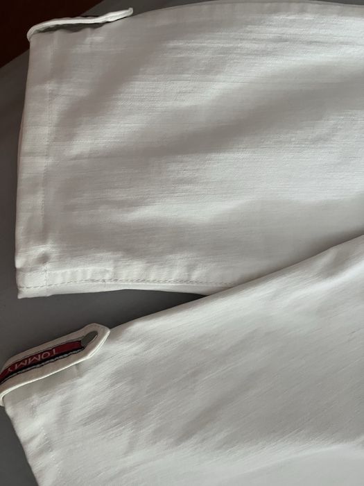Damskie białe spodnie 3/4 Tommy Hilfiger