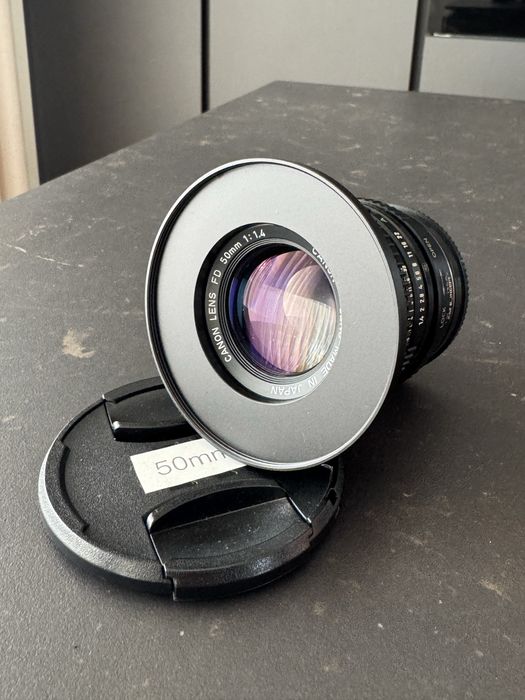 Canon FD 50mm f/1.4 + Adaptador para Sony E – Excelente Estado