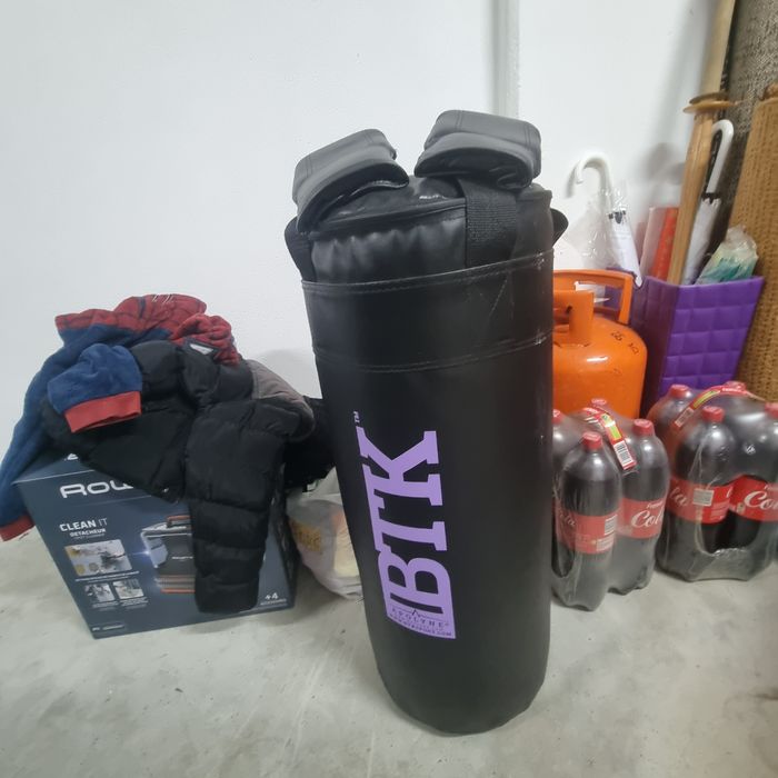 Saco boxe + luvas
