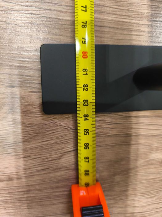 wieszak uchwyt na ręczniki czarny mat samoprzylepny