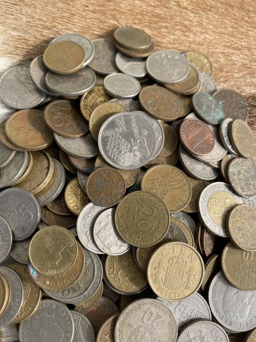 Coleção de 213 moedas