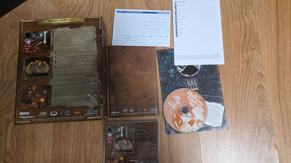 PC Baldurs Gate II tron Bhaala z brelokiem premierowe polskie wydanie