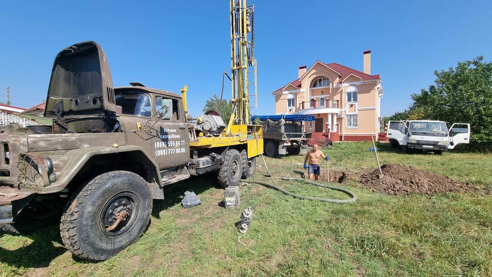 Бурение скважин на воду, Монтаж - Буріння свердловин Козин Під ключ!