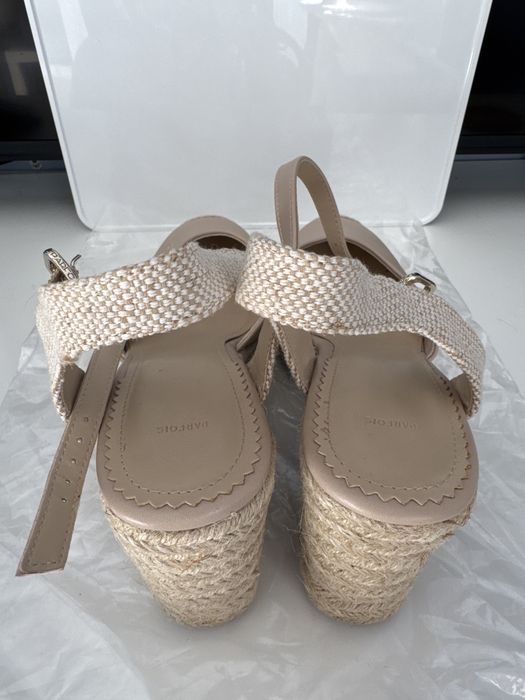 Sandalia creme plataforma vime Parfois