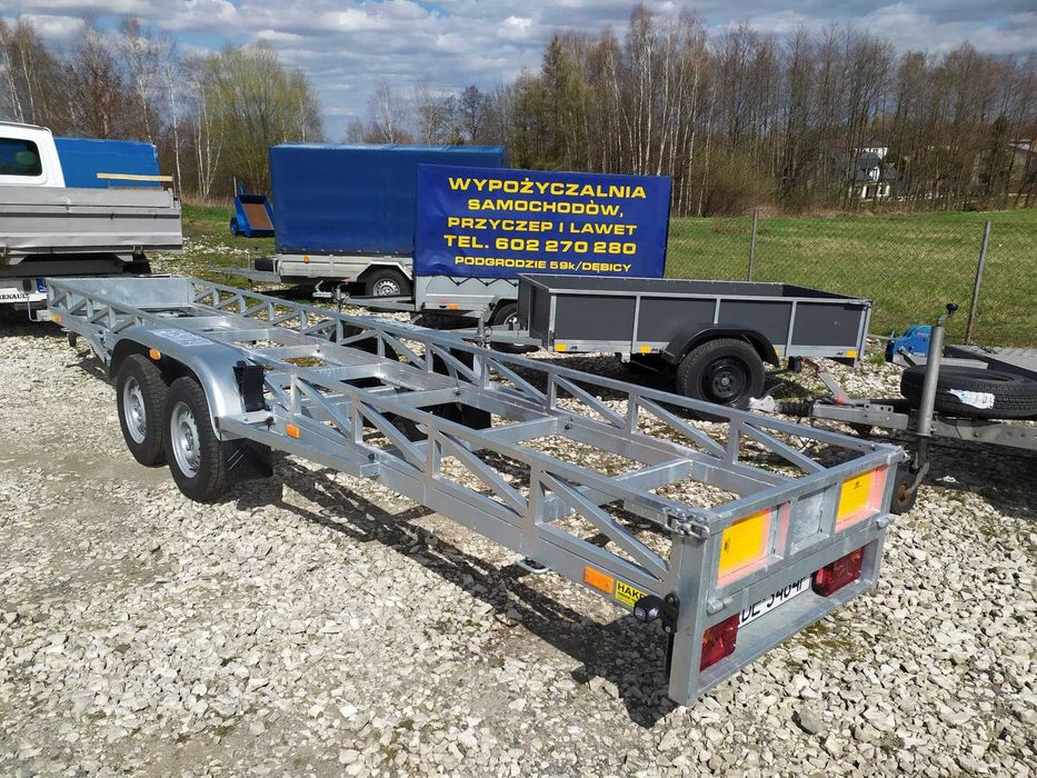 Wynajem Dłużyca 6 m DMC 750 kg,Wynajem Przyczep, Lawet, Wywrotek