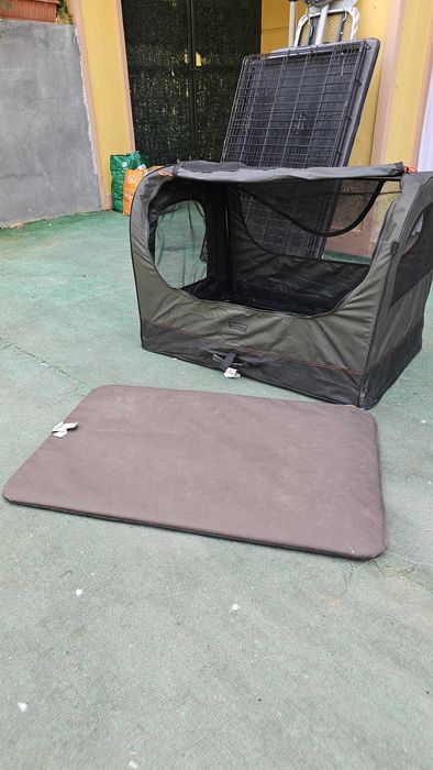 Transportadora Dobrável para Cão - Decathlon Solognac Tam L + Tapete