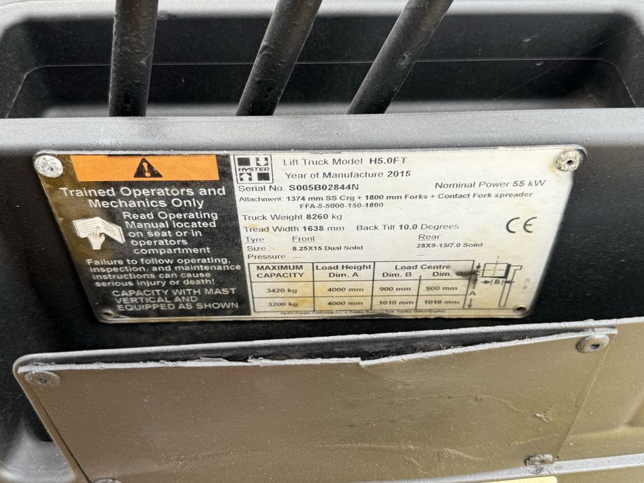 Wózek widlłowy Hyster 5.0 Fortens 5 ton