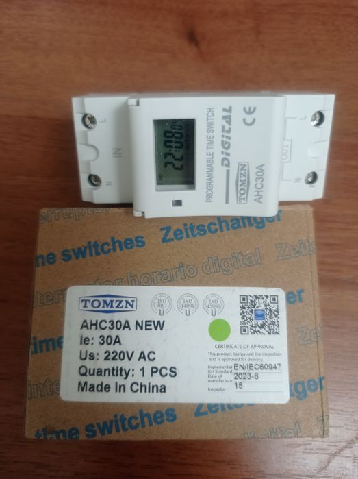 програмований електронний таймер TOMZN AHC30A.
