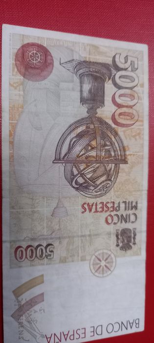 Banknot 5000 peset Hiszpania