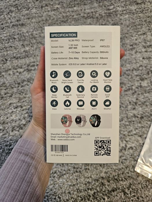 Smartwatch Valdus VL39 PRO