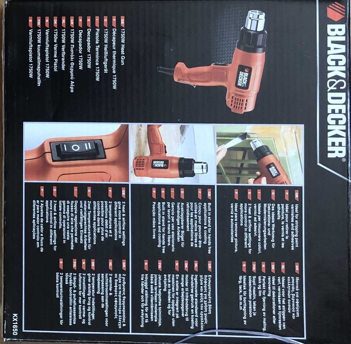 Фен будівельний Black+Decker KX1650