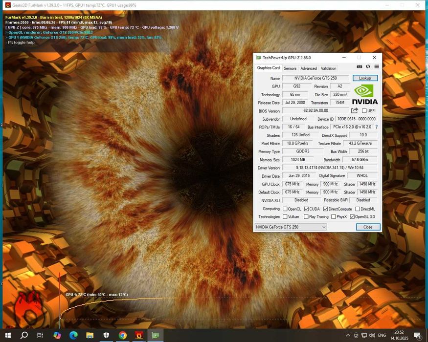 Системний блок - Intel I5-4460, NVidia 250,SSD128Gb, HDD250Gb, DDR 8Gb