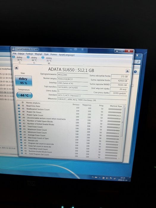 Dysk ssd Adata SU650