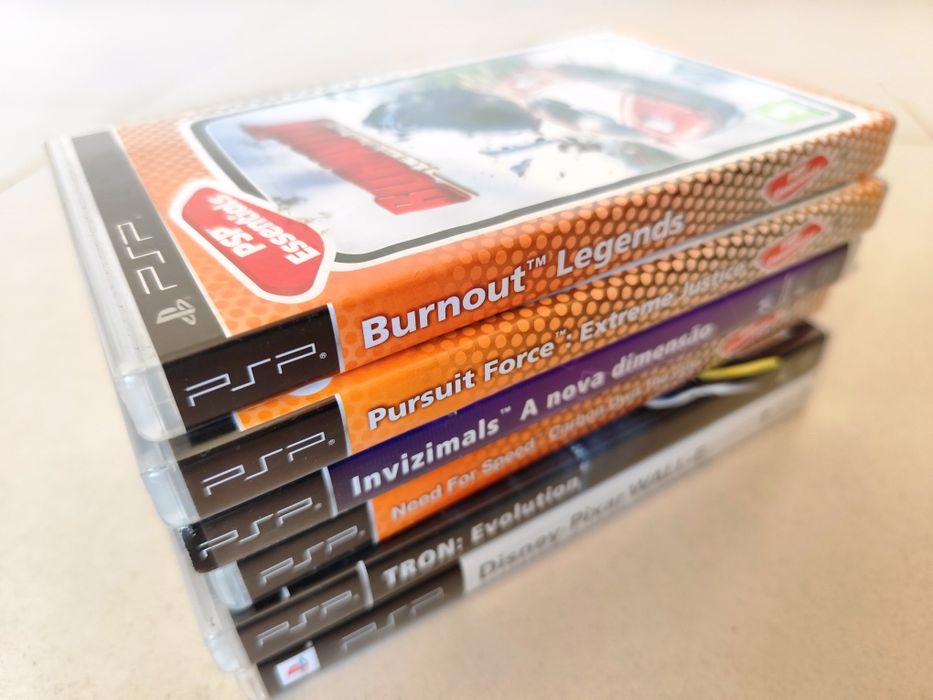 6 Caixas de Jogos para PSP (sem os jogos)