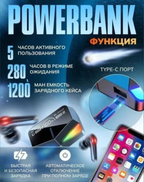 TWS M28 — киберспортивные наушники нового поколения