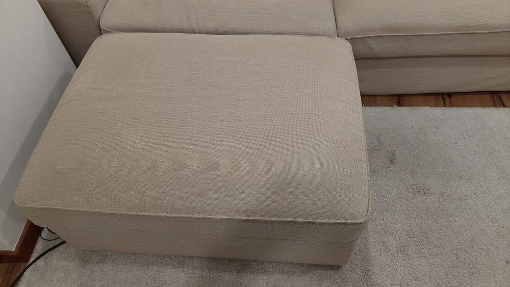 Capa sofá kivik 3 lugares IKEA beje claro