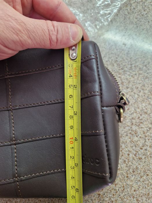 Продам кожанную мужскую барсетку+визитницу