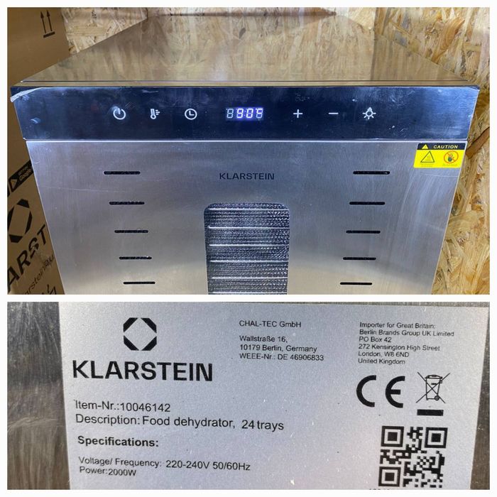 Сушка дегідратор Klarstein з Німеччини / дегидратор из Германии