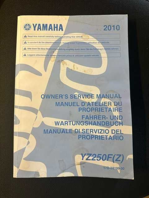 Material Yamaha YZ 250 F 2010