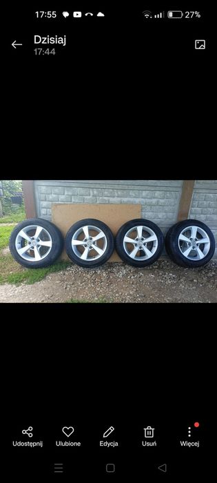 Koła zimowe 16" 5x114.3 Uniroyal Winterexpert 205/55 R16 DOT 4124 6-7mm Mazda, Honda