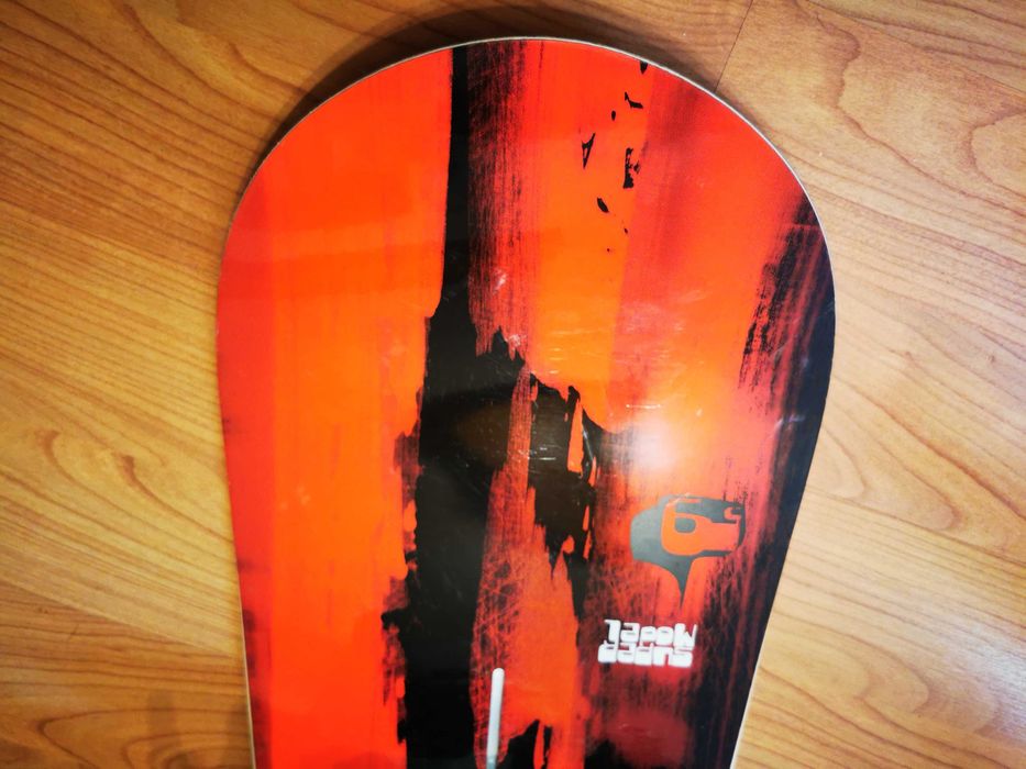 Snowboard freeride Burton super model, wiązania burton exile + wiecej