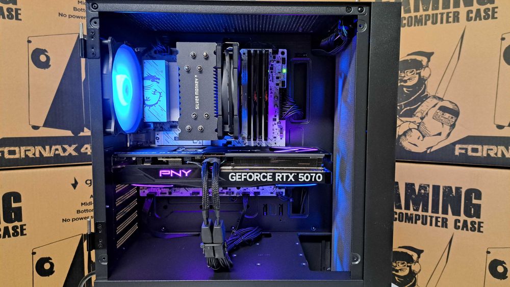 Nowy Komputer Gamingowy Ryzen 7 7800x3D 32GB DDR5 2TB SSD NVME Nvidia RTX 5070 WiFi Win11 Faktura Gwarancja