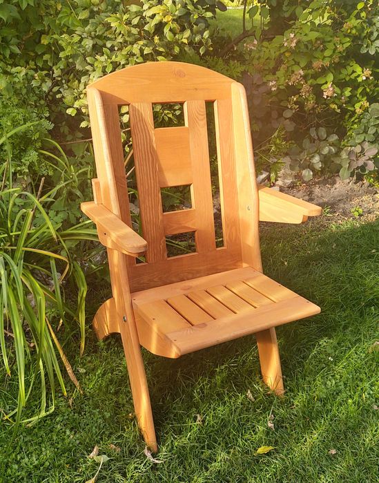 Krzesło ogrodowe drewniane składane, tarasowe X lamel nr 3
