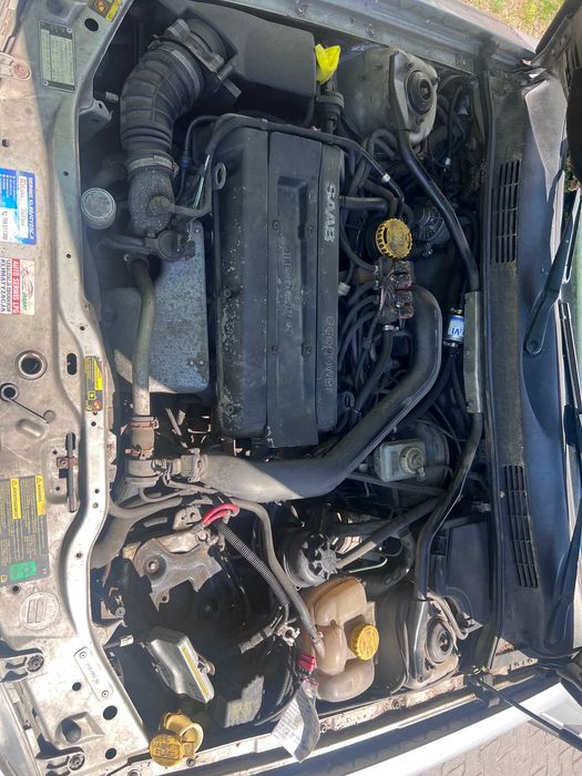 Saab 9-3 2.0t LPG 2001 Manual Skóra Klima Hatchback Uszkodzony