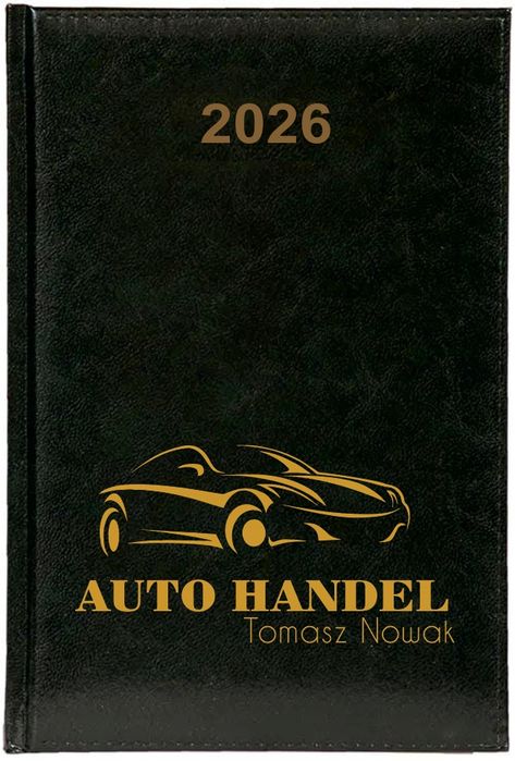 kalendarz a5 2026 tygodniowy książkowy auto handel twoja nazwa nadruk