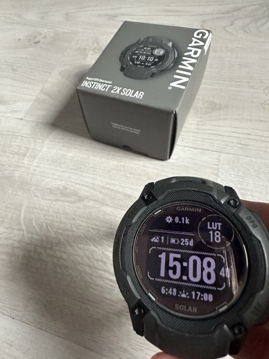 Garmin Instinct 2X Solar – stan jak nowy + kabel do ładowania